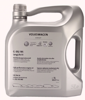 MOTORNO ULJE VW ORG 5W30 507.00 LL3  5LIT - ULJ87 - G052195M4 - VWG052-195M4